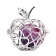 thumbnail image 4 of Fruta Manzana Forma Grano Jaula Medallón Colgante DIY Collar Pulsera Púrpura, 4 of 5