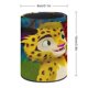 thumbnail image 2 of Leo y Tig-theme Cylinder Pen Holder Pencil Organizer with Flannel Lining PVC Leather Material Cardboard Base for study work 10*8CM, 2 of 6