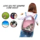 thumbnail image 4 of Mochila Transportadora Burbuja Para Mascotas Color Rojo, 4 of 6