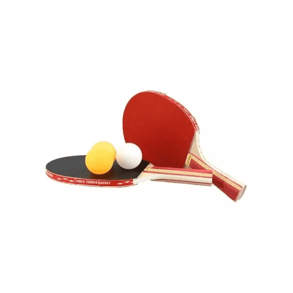Set 2 Paletas Ping Pong 3 Pelotas Dlx