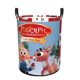 thumbnail image 1 of Rudolph, el Reno de la Nariz Roja Cesta de lavandería de gran capacidad redonda con asa, bolsa para ropa sucia plegable, almacenamiento para dormitorio, baño y lavadero 44x35 cm, 1 of 6