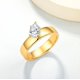 thumbnail image 2 of Anillos de Moissanita para Mujer 0.8 Quilates Color D Claridad VVS1 Anillo Solitario de Diamante de Plata Esterlina 925 Anillo de Compromiso de Oro Talla 5-9, 2 of 7
