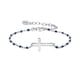 thumbnail image 1 of Pulsera HESHPAWS S925 Sterling Silver Cross Ajustable Plata Mujer, 1 of 3