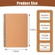 thumbnail image 2 of Cuaderno miikoul A5 20 cm 120 pág. Kraft espiral - Pack de 60, 2 of 7
