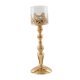 thumbnail image 5 of Elegante Candelero Dorado Pilar Candelabro Soporte Ceremonia Decoración 13x39 Cm, 5 of 5