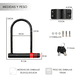 thumbnail image 2 of Candado U Lock Para Bicicleta Y Moto 2 Llaves Anti Robo, 2 of 7