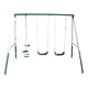 thumbnail image 1 of Columpio Acero Doble + Balancin 241X173X186 Cms Gamepower verde Tamano Unico, 1 of 3
