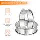 thumbnail image 4 of Uxcell 8pcs Anillos para Crumpet 3.15" Antiadherentes de Doble Rodillo Anillo Redondo para Pastel, Plata, 4 of 7