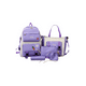 thumbnail image 1 of Conjunto de Mochilas de 5 Piezas Morada, 1 of 5
