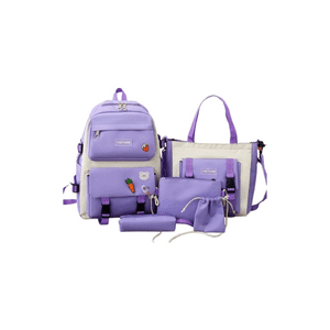 Conjunto De Mochilas De 5 Piezas Morada