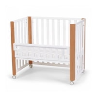 Kinderkraft - Cuna Moises De Madera Koya Blanco