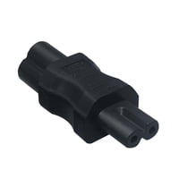Bothyi - Adaptador De Ca Iec320 C6 A C7 Para Impresora Portátil Portátil Ligero Negro
