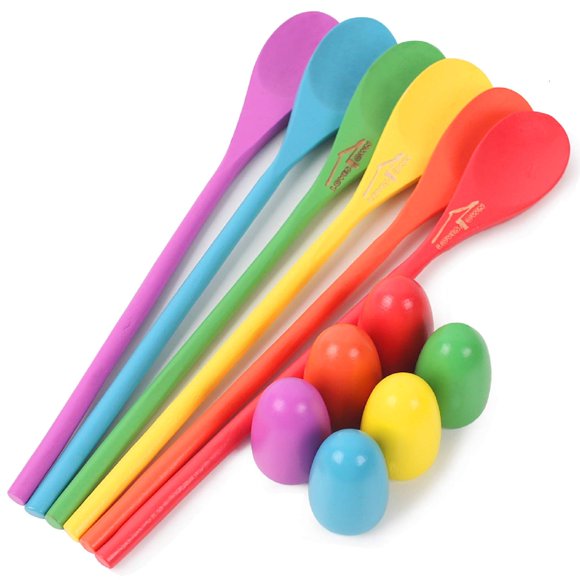 Set de juego Egg Spoon Race Love Town Wooden Balance Kids