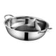 thumbnail image 2 of Olla Caliente De Acero Inoxidable, Utensilios De Cocina Gruesos Para Viaje, Picnic, Camping, 28cm Con Divisor, 2 of 3