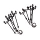 thumbnail image 3 of Modelo Yardas Luces LED Farola Mini Street Landscape Lampposts Doble cabeza, 3 of 5
