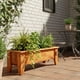 thumbnail image 2 of Jardinera Macetero De Madera Rectangular Grande, 2 of 5