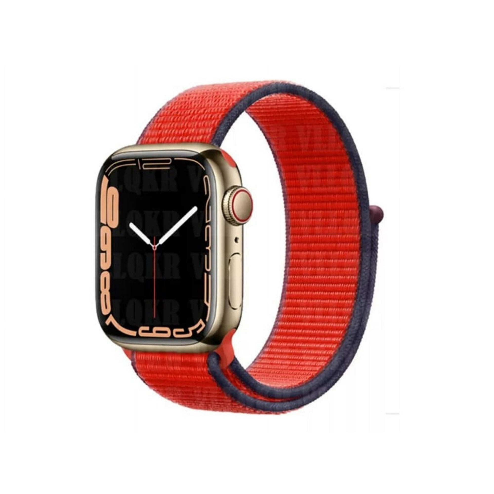 Genérico - Correa Nylon Compatible Iwatch Apple Watch 38/40/41mm Rojo