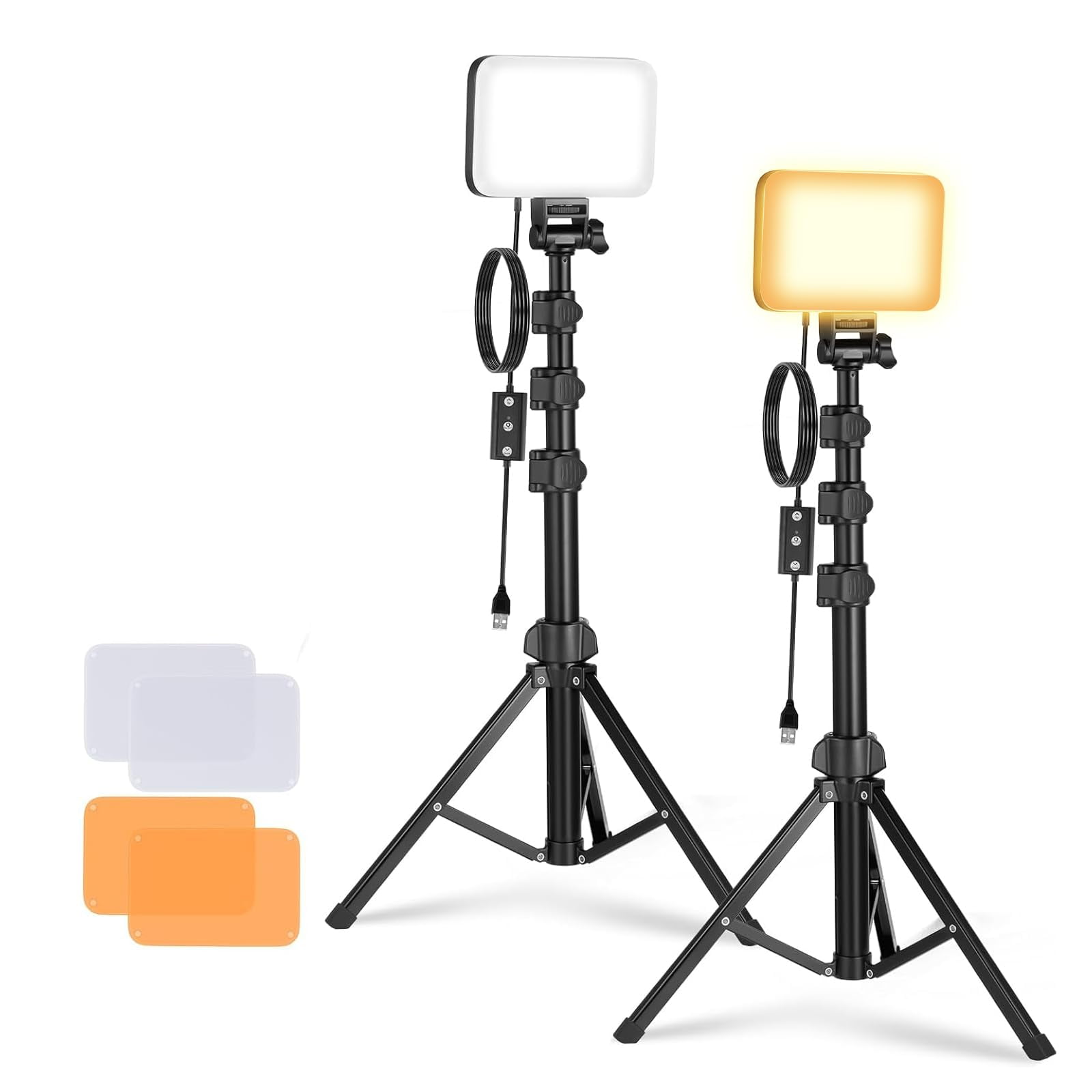 Kit De Iluminación Con Panel De Luz Led Para Video Neewer Basics, 2 Unidades