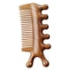 thumbnail image 4 of Peine de masaje Guasha Peine para el cuero cabelludo Manual portátil de madera Borde liso Peine de mano para el cabello Gua Sha Raspado Herramienta de, 4 of 5