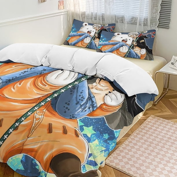 Bepo Bed Duvet Cover Funny Anime Cartoon Bedding Sets Lightweight 3 Piece Comforter Sets