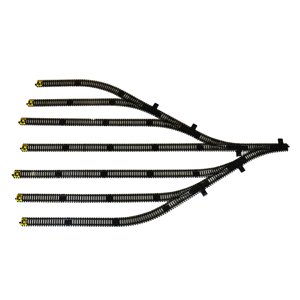 Magideal - 34 Piezas De Vía De Tren Modelo De Calibre Ho 1/87 Vías De Ciudad Kit De Construcción Vía De Calibre Ho Para Modelo De Arquitectura Mod