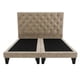 thumbnail image 1 of Cama 2 plazas Capitone Beige Felpa, 1 of 2