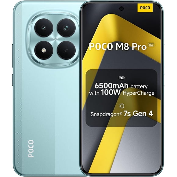 Smartphone XIAOMI Poco M8 PRO 5G AI 256 GB + 8 GB (verde)