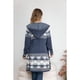 thumbnail image 3 of Sweater Largo Tapado Tipo Cardigan Mujer Abrigo Etnico Tendencia 7011, 3 of 3