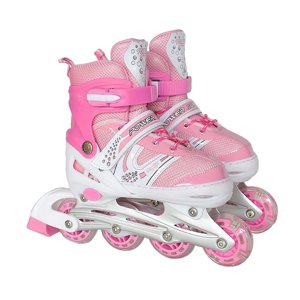 Ioensy - Patines En Línea Para Niños, Transpirables, Iluminadores, Para Interiores Y Exteriores, Regalo Para Adolescentes, Rosa, L
