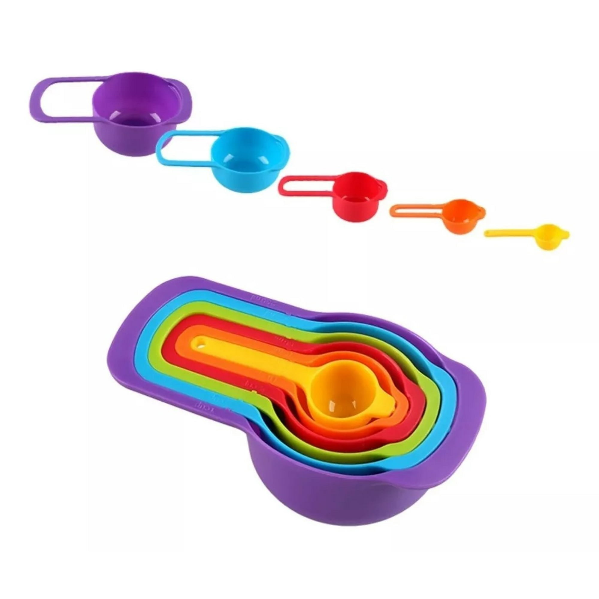 Genérico - 6 Cucharas Medidoras Cocina Repostería Medida Tazas Hogar