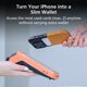 thumbnail image 4 of Funda tipo cartera con tarjetero de cuero alto compatible con iPhone 16 Pro Max, 4 of 9