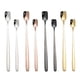 thumbnail image 2 of XmhyTop 2 Cucharas Cuadradas de Acero Inoxidable,17x1.5 cm - Ideal para Helados, Postres y Bebidas con Estilo Moderno,Dorado, 2 of 5