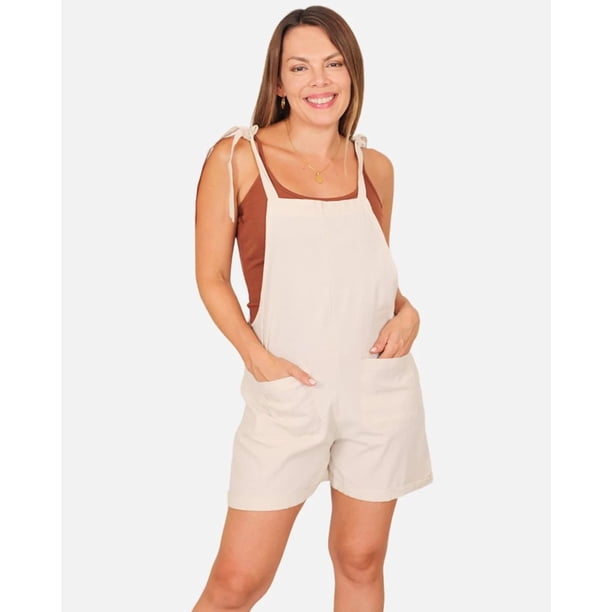 Enterito Premium Lino Jardinera Short Primavera Mujer 240