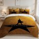 thumbnail image 1 of 3pcs Hamilton Silhouette Pattern Digital Print Three-Piece Set Light Beige-Friendly Polyester Fabric, 1 of 1