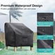 thumbnail image 4 of Fundas para sillas de patio BROSYDA, impermeables, 2 unidades, color negro, 29 x 30 x 36 cm, 4 of 8