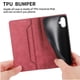 thumbnail image 3 of Funda tipo cartera con bloqueo RFID para Samsung Galaxy A06 Con tapa abatible, portatarjetas, cierre magnético, TPU y soporte Rojo, 3 of 6