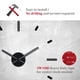 thumbnail image 2 of Reloj de Pared Presentime 56 cm Sin Marco DIY que Brilla, 2 of 8