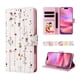 thumbnail image 3 of FOXDOCK Funda Tipo Cartera Floral para iPhone SE 2020 ,Funda con Tapa de Cuero PU, Protección Antigolpes con Ranuras para Tarjetas y Soporte, 3 of 5
