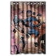 thumbnail image 1 of Cortina de ducha de baño con ganchos de la Mujer Maravilla y el superhéroe Superman de Anime, tamaño 48 x 72 pulgadas, 1 of 3