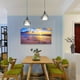 thumbnail image 1 of 1pc, Wall Art For Living Room Canvas Print Artwork Wall Art Decor Blue Ocean Waves Sun Seaview Poster Painting Bedroom Wall Decorations Seascape Canvas Prints Picture Office Works Home Bathroom Wall D, 1 of 3