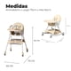 thumbnail image 3 of Silla Comer Bebe Doble Altura Safe Baby Mecedora Reclinable Beige, 3 of 7