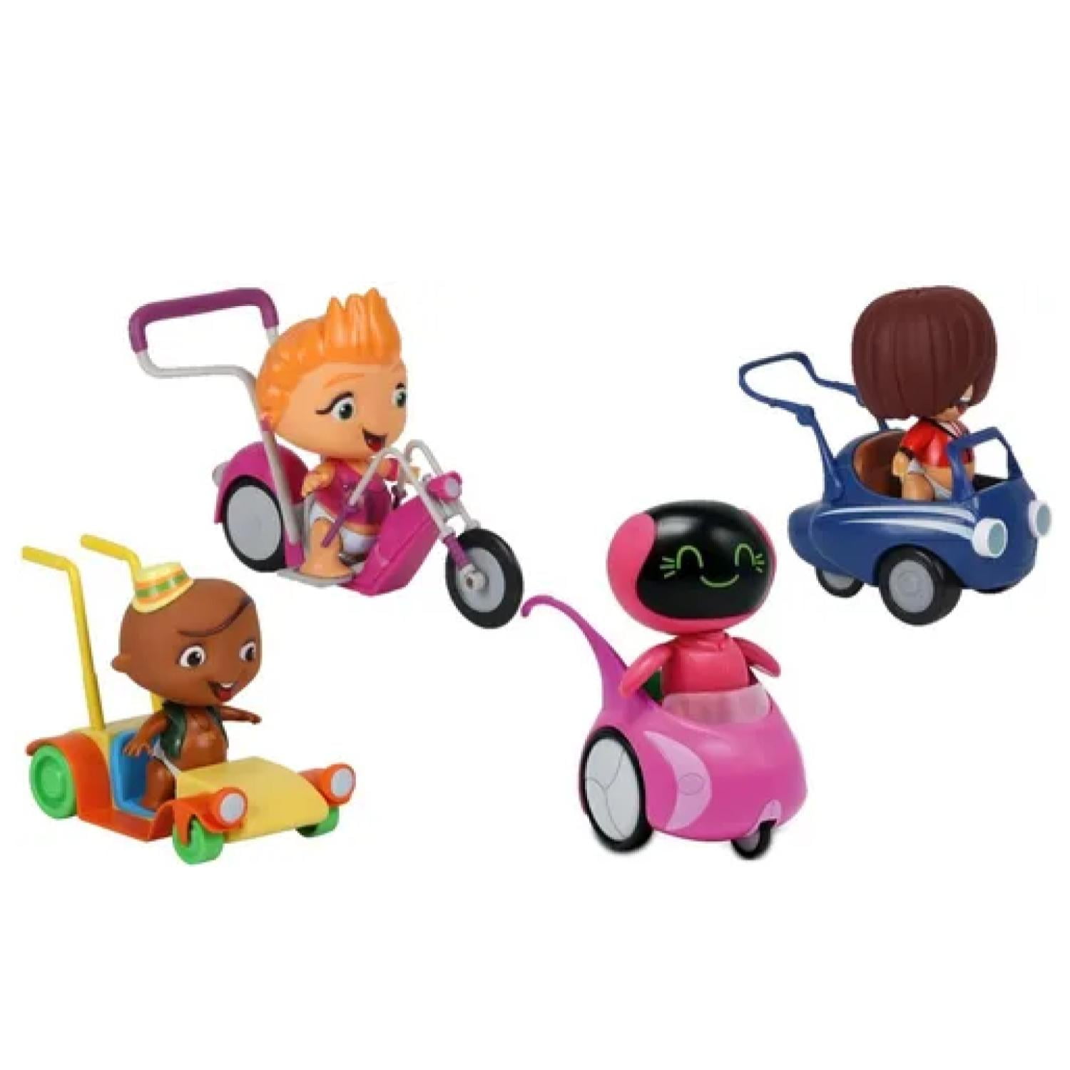 Total E-commerce - Juguete Pack 4 Figuras Power Rockers Con Automovil Infantil
