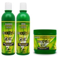 Combo Set Boe Crece Pelo Champú, Enjuague, Tratamiento Profundo