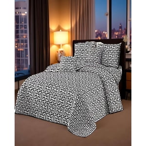 Genérico - Cubrecama Con Diseños King 250 X 270 Cm + 2 Almohadas P09