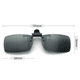 thumbnail image 4 of Lentes de sol polarizadas con clip para gafas graduadas, 4 of 5