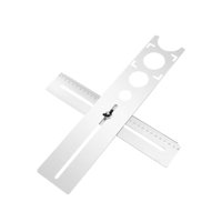 Magideal - Localizador De Orificios Para Azulejos Plantilla Universal Herramienta De Perforación Regla Para Mármol Con Posicionamiento Rápido De Un Botón Adecua 40 Cm