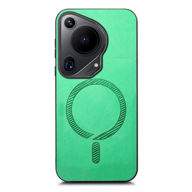 Magnetic Slim Case for Huawei Pura 70 Ultra with Camera Guard & Anti-Scratch Back Green