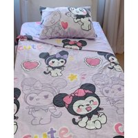 Teng Fei - Juego De Sabanas Niña Infantil Plaza Y Media Kuromi