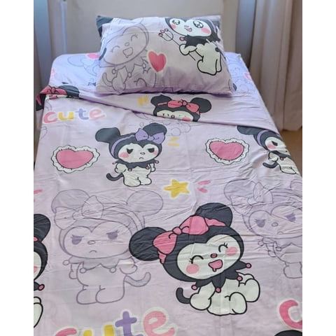 Teng Fei - Juego De Sabanas Niña Infantil Plaza Y Media Kuromi