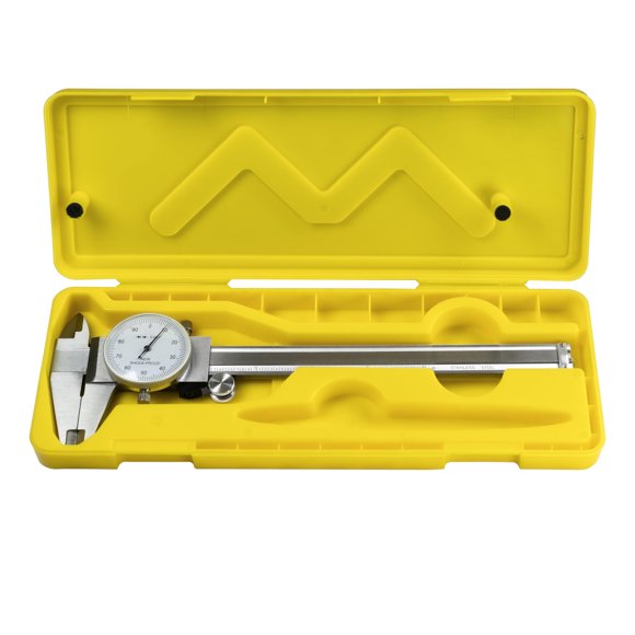 Calibrador de dial TEXALAN 0‑6 pulgadas (15 cm) ±0,001 pulgada Acero inoxidable